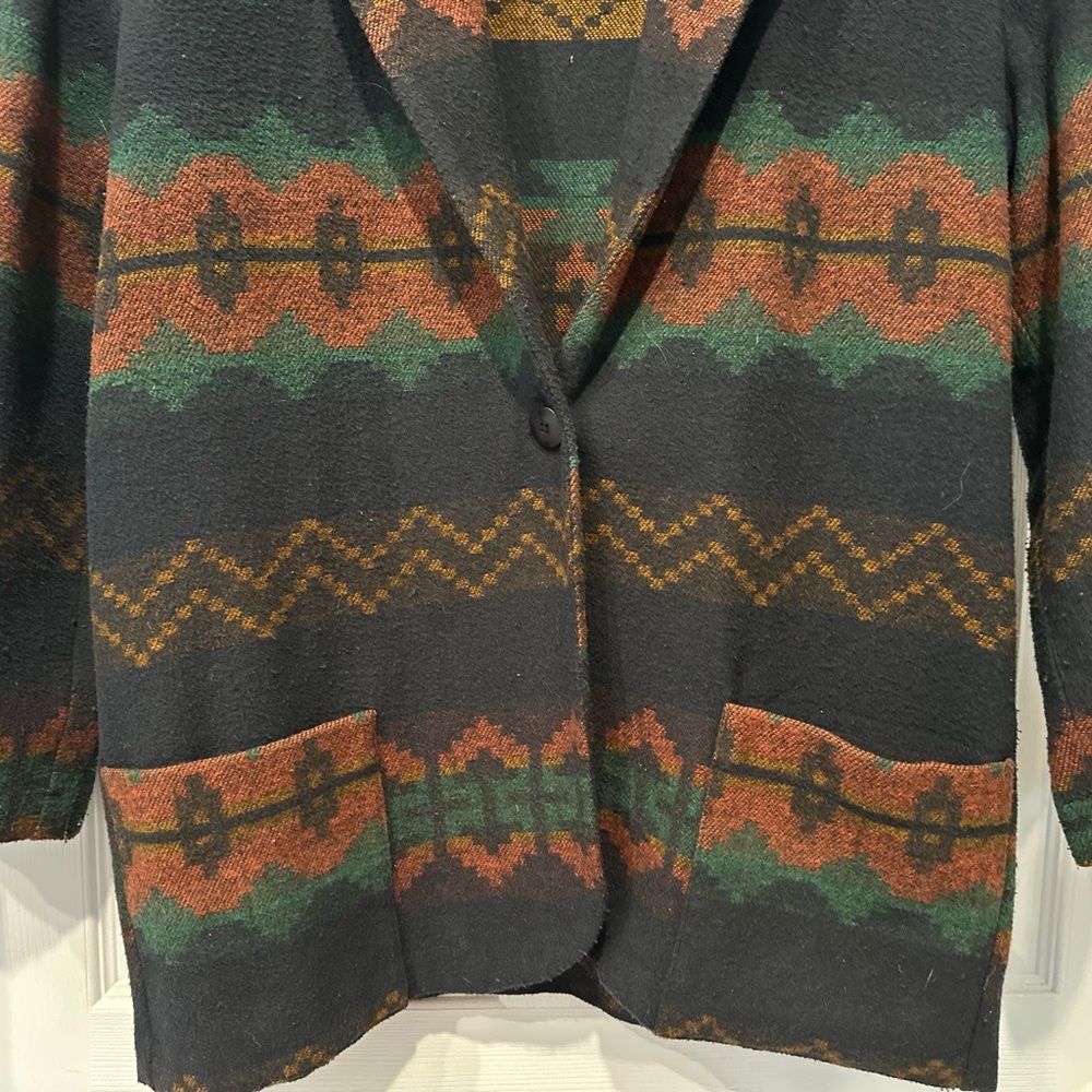 Vintage Basic Edition Wool Southwestern Blazer - image 5